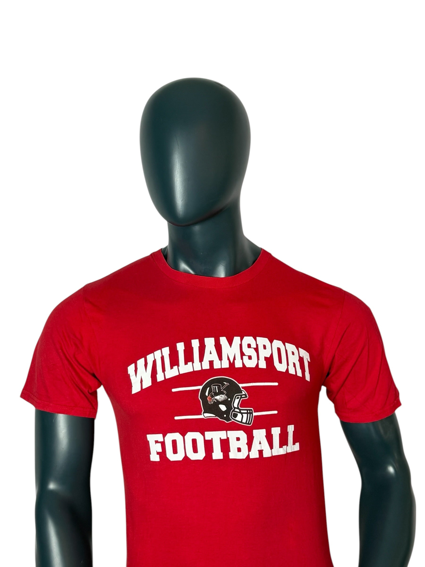 Vintage Williamsport Football T-Shirt Red College Style